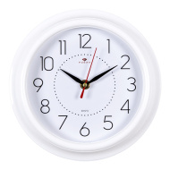 Часы 2121-299W корпус белый "Классика"