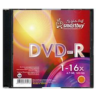 Диск SMART BUY DVD-R Slim 16х 
