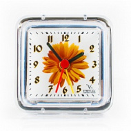 Будильник Б1-006 ВЕГА Оранжевый цветок