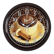 Часы 3024-70 корпус коричневый "Чашечка любимого кофе"