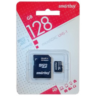 Карта памяти micro SDXC Smartbuy 128GB Class 10 UHS-1 с/ад