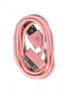 Дата-кабель Smartbuy USB - 30-pin для Apple, цветные, длина 1,2 м, розовый (iK-412c pink)