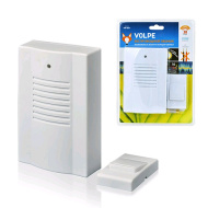 Беспроводной звонок ТМ Volpe UDB-Q021 W-R1T1-16S-30м-WH 16мелод. радиус 30м. белый Uniel 