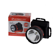 Фонарь ULTRA FLASH 909LED1 черн налоб 11780