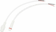 Соединительный кабель (2pin) герметичный (IP67) 2х0.35мм²  300V  белый  REXANT