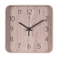 Часы 1918-006 корпус бежевый квадрат "Текстура дерева"