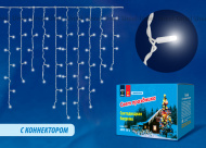 Бахрома LED, ULD-B3010-200/TWK BLUE IP67, соединяемая, мерцание, 200 ламп, 3 м, синий, Uniel