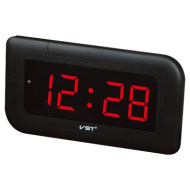 Часы VST739-1 красн.цифры