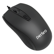 Perfeo мышь оптическая "PROFIL", 4 кн, USB, чёрная