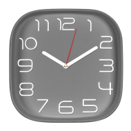 Часы 2500-004 корпус серый квадрат "Классика"