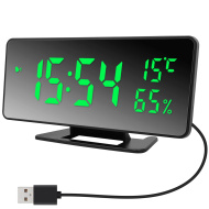 VST 888Y-4 Зеленые часы настольные (без блока)