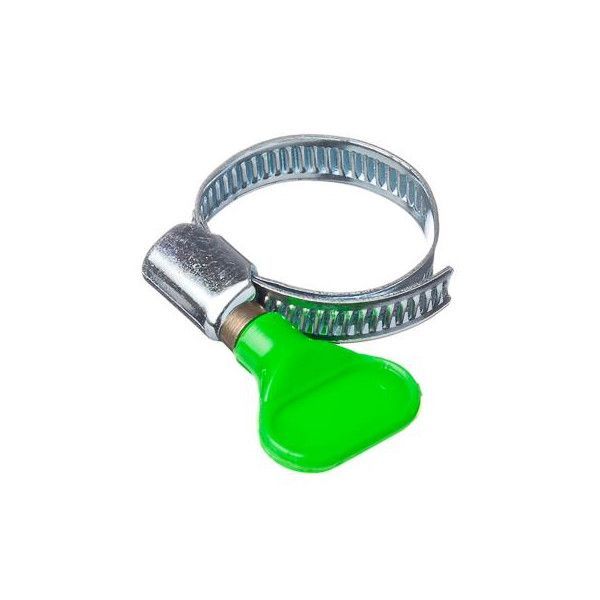 Хомут червячный "бабочка" нерж. 25-40мм TITAN /18287