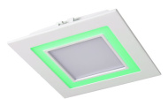 Светильник встраиваемый PPL-S 18031 12W/4W 6500K 3 pin зеленый Jazzway