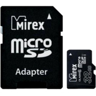 Карта памяти Micro-SD 32GB Mirex Class10 UHS-I, с/а