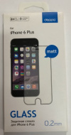 Защитное стекло на экран для iPhone6S+ 0.3мм прозрачное комплект 2в1(ELTRONIK)
