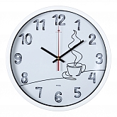 Часы 3027-18 корпус белый "Горячий кофе"