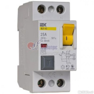 Выключатель диф. тока (УЗО) 2Р 25А 30мА ВД1-63 IEK