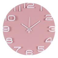 Часы 3430-003 корпус розовый с белым "Классика" 