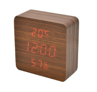 Часы эл. VST872S-3 крас.цифры (ТЕМНО-коричневый)