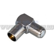 Переход гнездо F-штекер TV угловой PROCONNECT