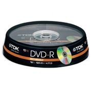Диск TDK DVD-R 16x BRAND банка 10 шт