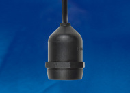 Патрон ULH-E27-IP54-150cm подвесной с защитой IP54, 150см. Цоколь Е27. TM Uniel., шк 4690485102816