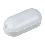 Светильник Uniel ULW-Q225 12W/6500К IP65 WHITE влагозащищенный, овал, 165х80 мм