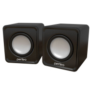 Perfeo колонки "WAVE" 2.0, 2х3Вт (RMS), чёрный, USB