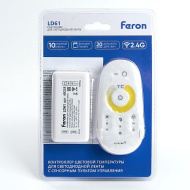 Контроллер для светодиодной ленты с П/У белый,12-24V, LD61 FERON