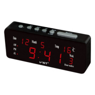 Часы VST762WХ-1 красные цифры