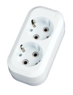Колодка 2 гнезда 16А/3,5кВт c заземлением (SBE-16-2-00-Z) Smartbuy,