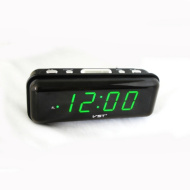 Часы VST738-4 зелен. цифры 7491