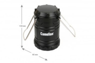Фонарь для кемпинга Camelion LED5630 (3XR6, черный, 3X COB, магнит, подвес)