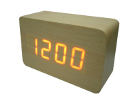 Часы эл. VST863-1 крас.цифры (СВЕТЛО-коричневый)