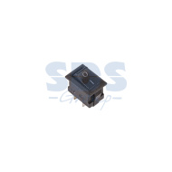 Выключатель клавишный 250V 3А (2с) ON-OFF черный Micro (RWB-101) 36-2010