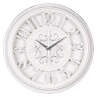 Часы 3526-002 корпус белый+серебро "Античность"