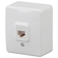 11-01 Розетка RJ45 ЭРА, 11-3203-01, внешняя, белый