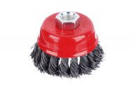 Щетка металл. для УШМ 75мм/М14 крученая (чашка) ЕРМАК /656-045