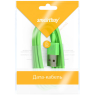 Дата-кабель Smartbuy USB - 8-pin для Apple, 1,2 м, зеленый (iK-512c green)