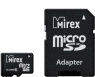 Карта памяти Micro-SD 8GB Mirex Class10 с/а