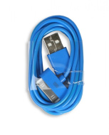 Дата-кабель Smartbuy USB - 30-pin для Apple, цветные, длина 1,2 м, голубой (iK-412c blue)
