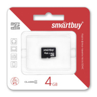 Карта памяти Micro-SD 4GB Smart Buy Class 4 без ад