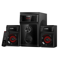 Sven MS-302 акуст. система 2.1, FM-тюнер, USB/SD, дисплей, ПДУ, мощн. 20 Вт+2х10 Вт, чёрн