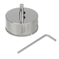 Коронка алмазная с центр-им сверлом d 68 мм по керамике и стеклу ЕРМАК, Р45, трехгр хвост ЕРМАК  /602-014