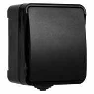 Выкл. 1-клав. 10А, IP 54, черный, "Сатурн" (SBE-04b-10-SW1-0) Smartbuy