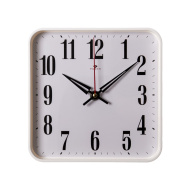 Часы 1918-102 корпус белый квадрат "Классика"