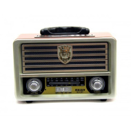 Радиоприемник Ретро Meier M-U113BT+Bluetooth+USB+SD+аккумулятор
