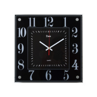 Часы 3636 А1 корпус черный "Классика" квадрат