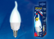 Лампа LED Яркая, LED-CW37 7W/4000K/E14/FR/DIM PLP01WH , 4000K, диммируемая Uniel