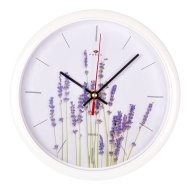 Часы 2222-349 корпус белый "Лаванда" 